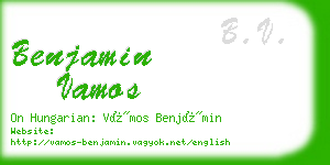 benjamin vamos business card